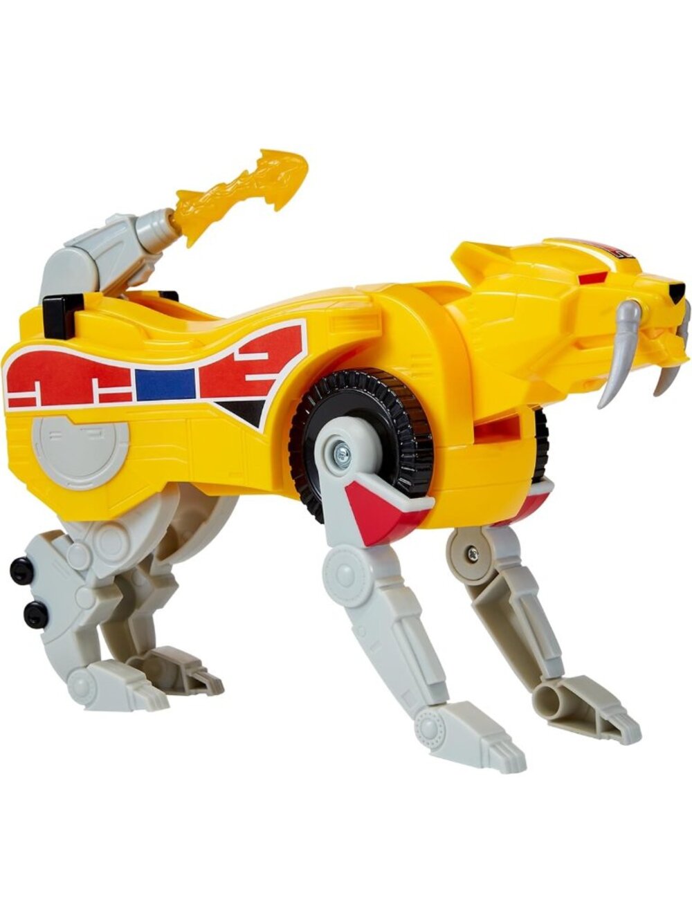 Mighty Morphin Sabretooth Tiger Dinozord - Combinable Action Figure Toy